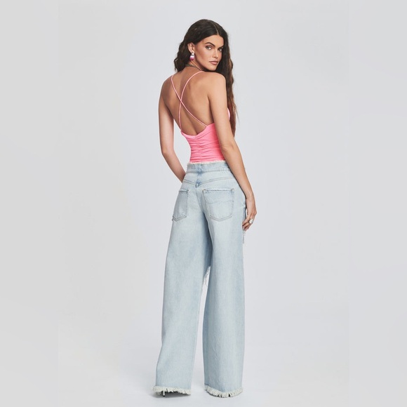 Ser.o.ya Ollie Low rise, wide leg jeans 24 Skylight - Picture 4 of 10